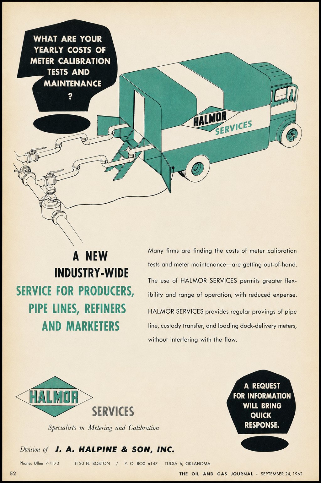 Halmor 1962 advertisement