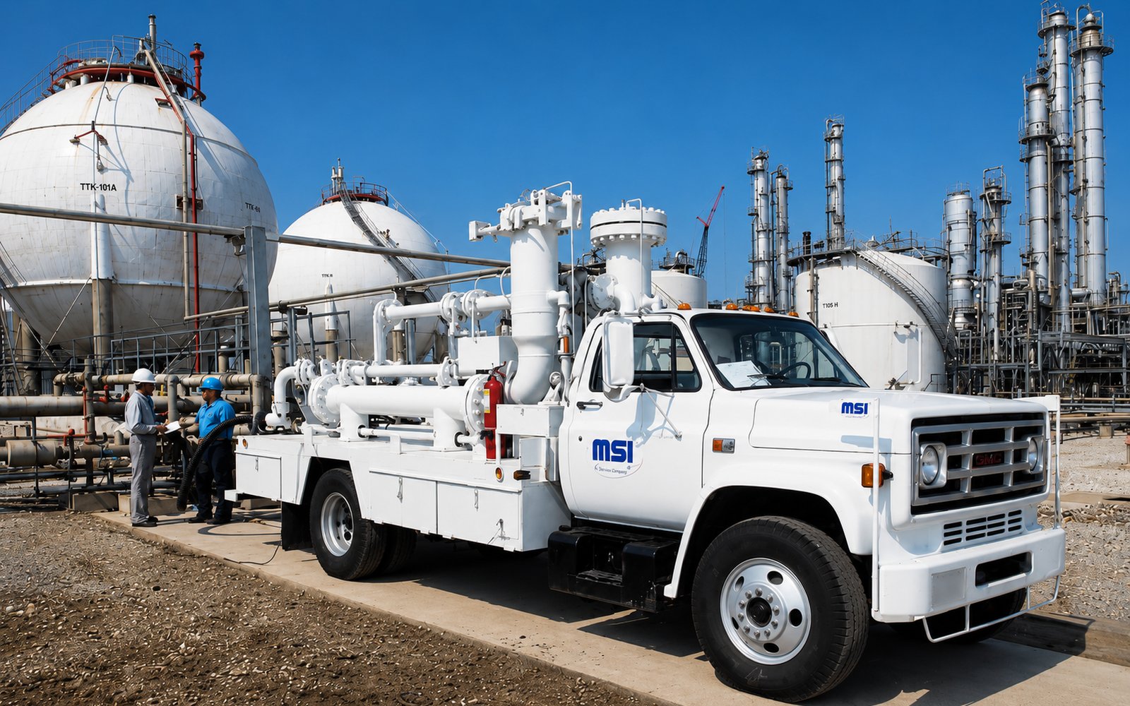 MSI service truck at customer site
